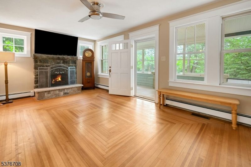 Empty room, Fireplace, Interior, Wood Texture Flooring