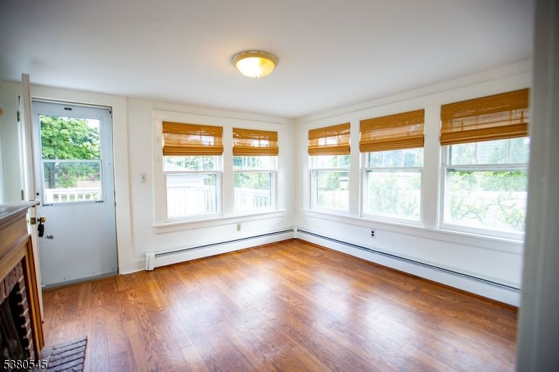 Empty room, Fireplace, Interior, Wood Texture Flooring
