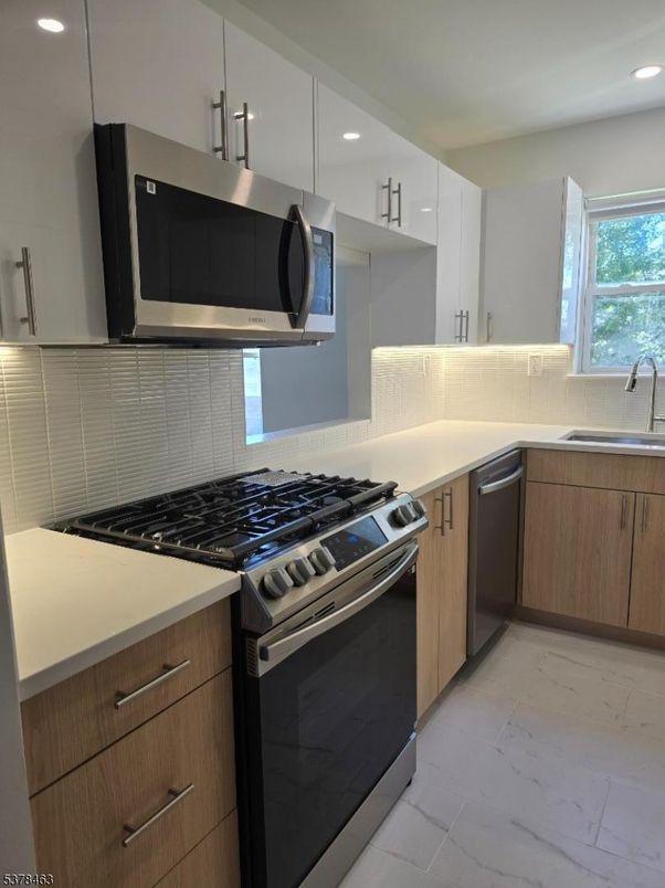 Interior, Kitchen, Recessed Lighting, Stainless Steel Appliances