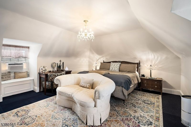 Bedroom, Chandelier, Interior