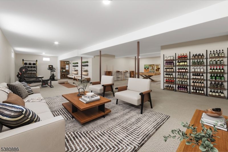 Fitness Equipment, Interior, Living room, Recessed Lighting