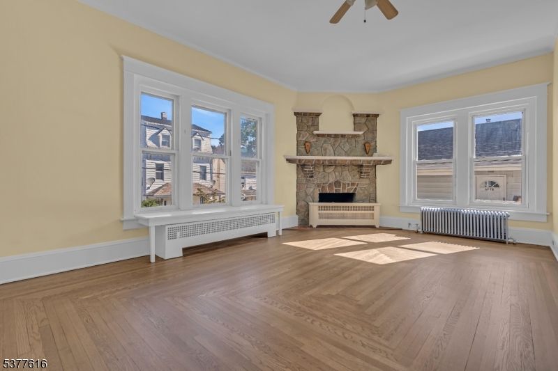 Fireplace, Interior, Wood Texture Flooring