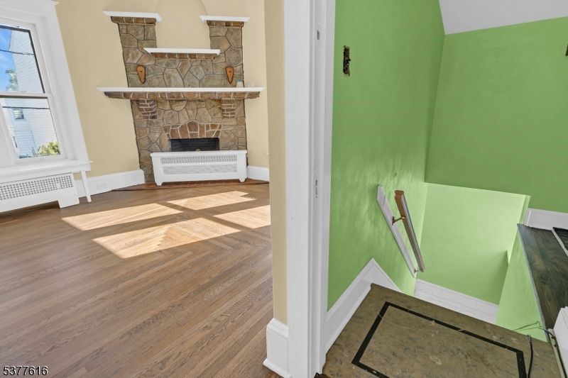 Fireplace, Interior, Wood Texture Flooring