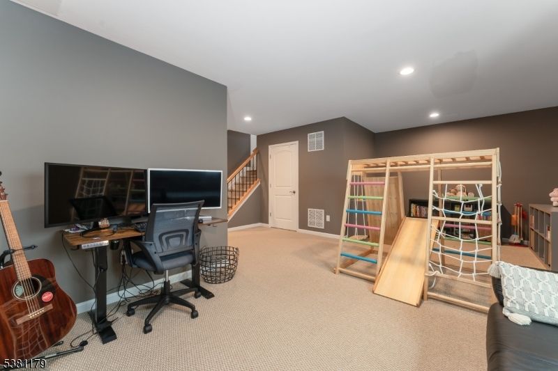 Home Office, Interior, Recessed Lighting