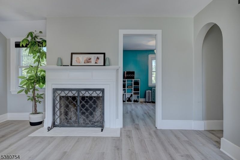 Fireplace, Interior, Wood Texture Flooring