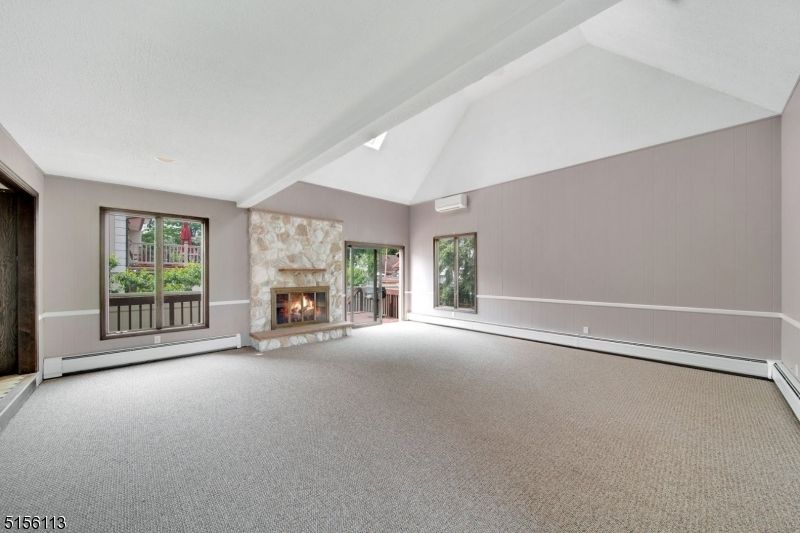 Empty room, Fireplace, Interior