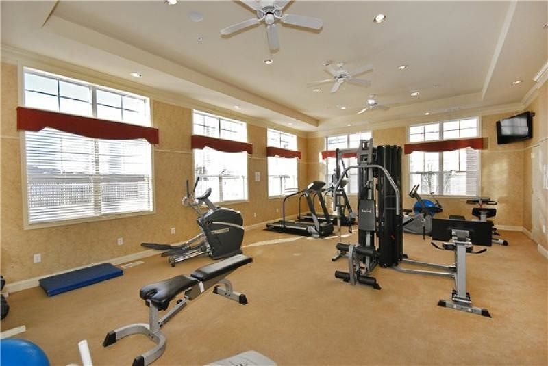 Fitness Equipment, Interior, Recessed Lighting