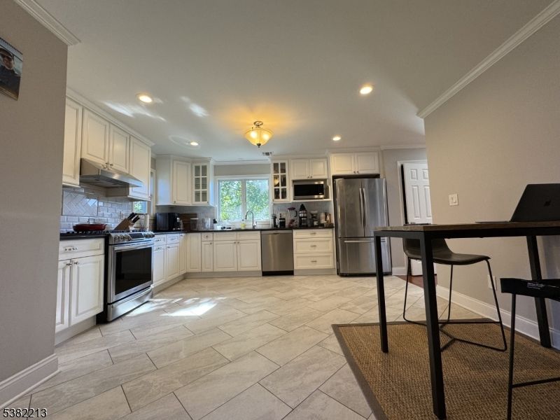 Interior, Kitchen, Recessed Lighting, Stainless Steel Appliances