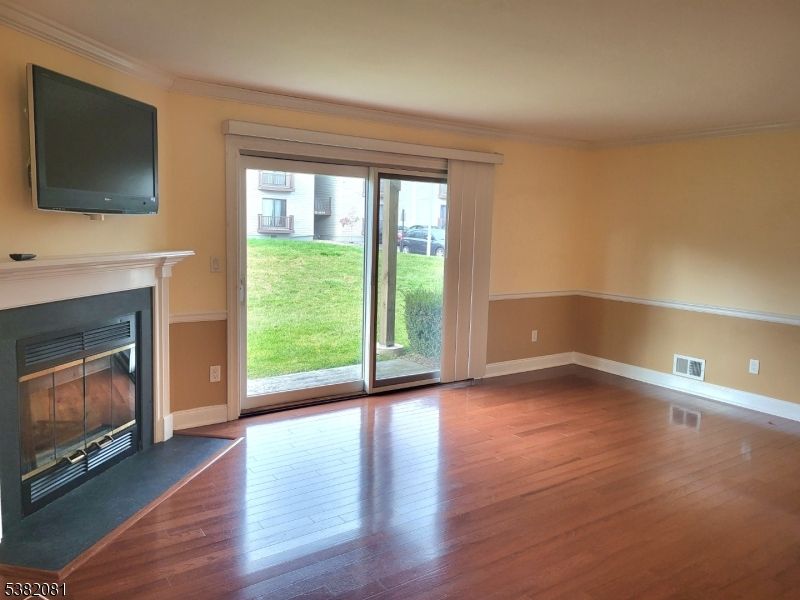 Empty room, Fireplace, Interior, Wood Texture Flooring