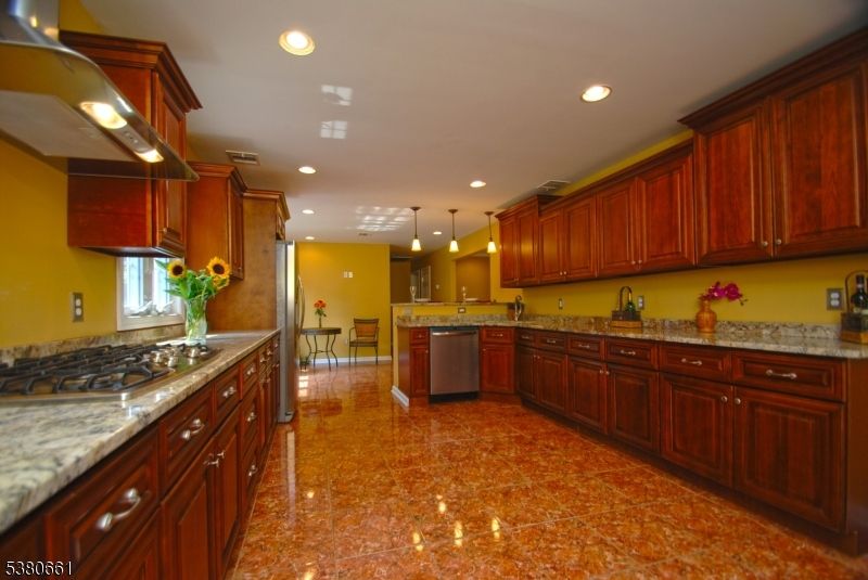 Interior, Kitchen, Pendant Lights, Recessed Lighting, Stainless Steel Appliances