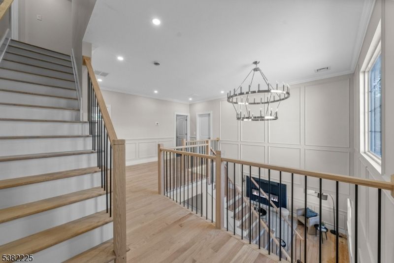 Chandelier, Interior, Recessed Lighting, Wood Texture Flooring