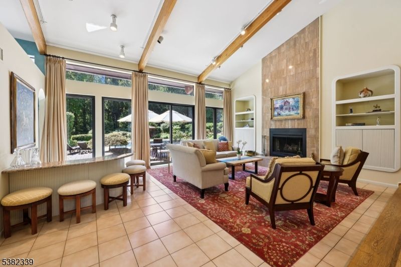 Dining room, Fireplace, Interior, Living room