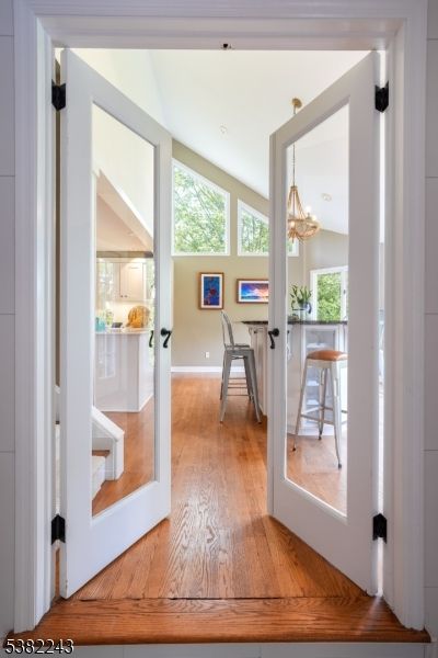 Chandelier, Interior, Wood Texture Flooring