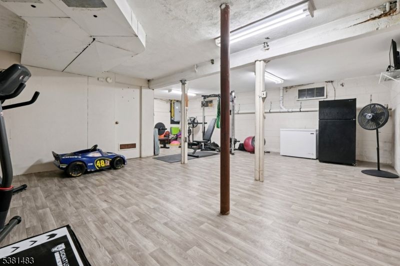 Fitness Equipment, Interior, Wood Texture Flooring