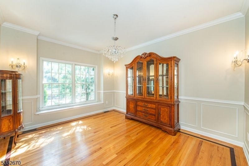 Chandelier, Interior, Wood Texture Flooring
