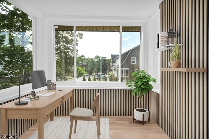 Home Office, Interior, Wood Texture Flooring