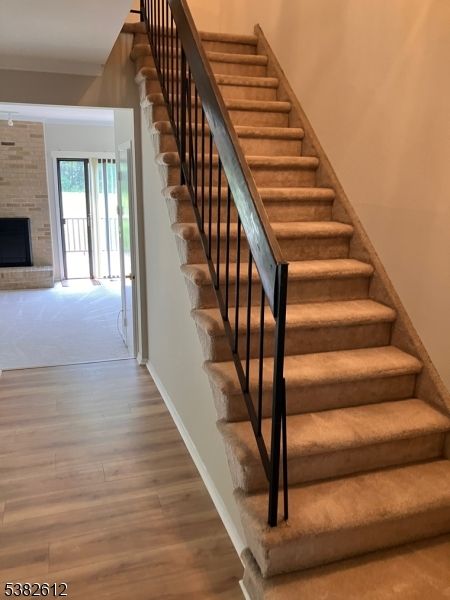 Interior, Stone Walls, Wood Texture Flooring