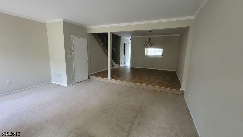 Chandelier, Empty room, Interior, Wood Texture Flooring