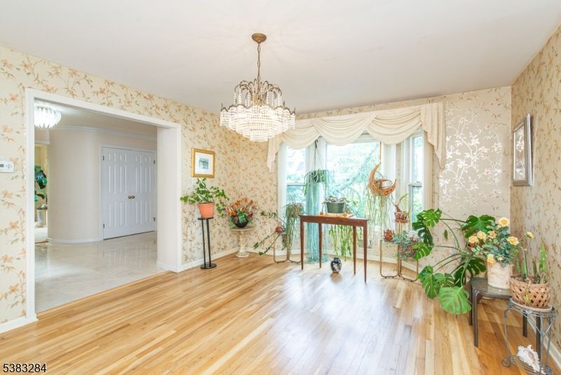 Chandelier, Interior, Wood Texture Flooring