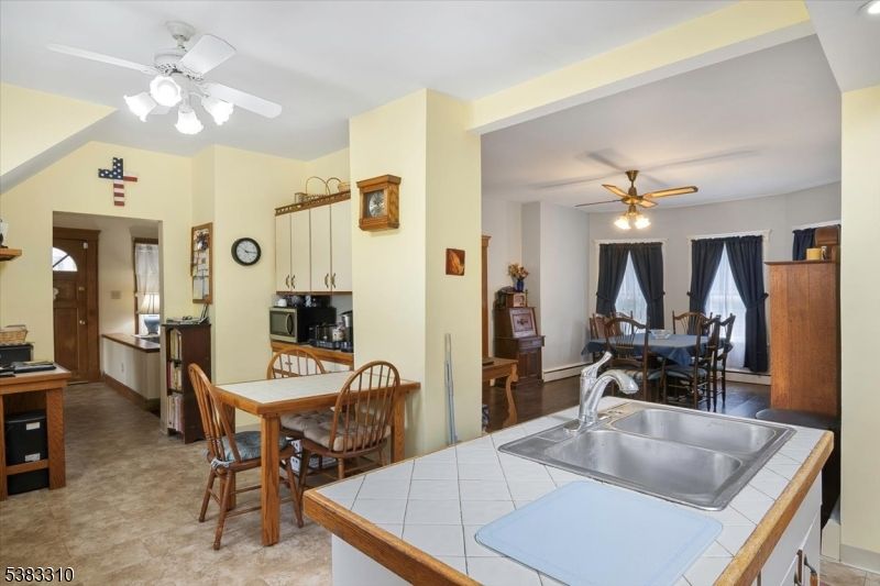 Dining room, Interior, Kitchen, Tile Countertops