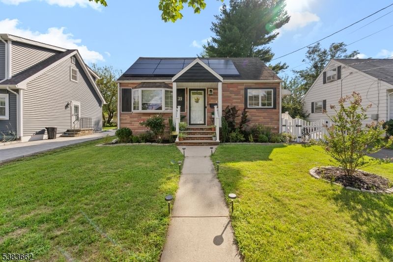 Exterior, Facade, Brick Facade, Solar Panels, Cape Cod
