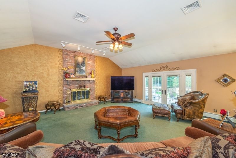 Fireplace, Interior, Living room, Stone Walls