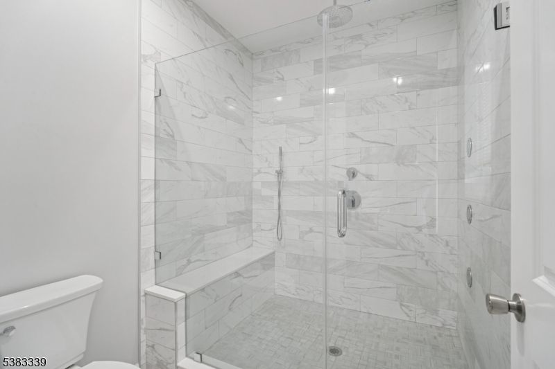 Bathroom, Glass Shower, Interior, Marble Walls