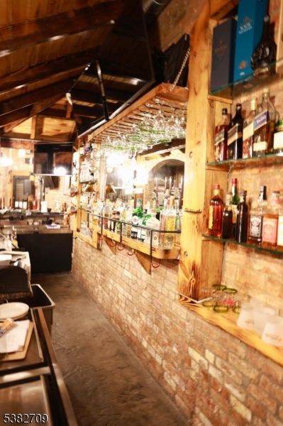 Interior, Stone Walls, Wooden Beams