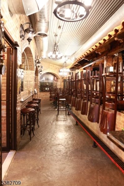 Chandelier, Interior, Stone Walls