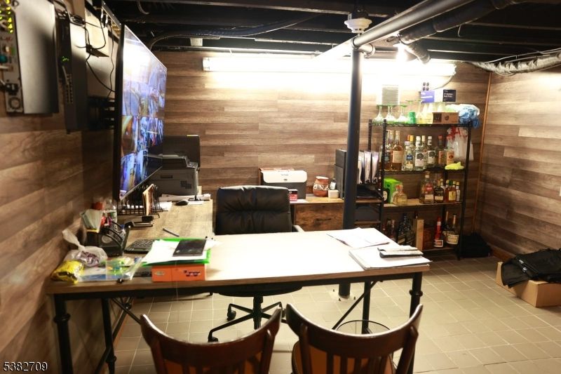 Home Office, Interior, Wooden Walls
