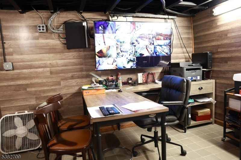 Home Office, Interior, Wooden Walls