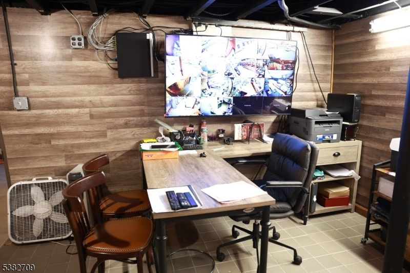 Home Office, Interior, Wooden Walls