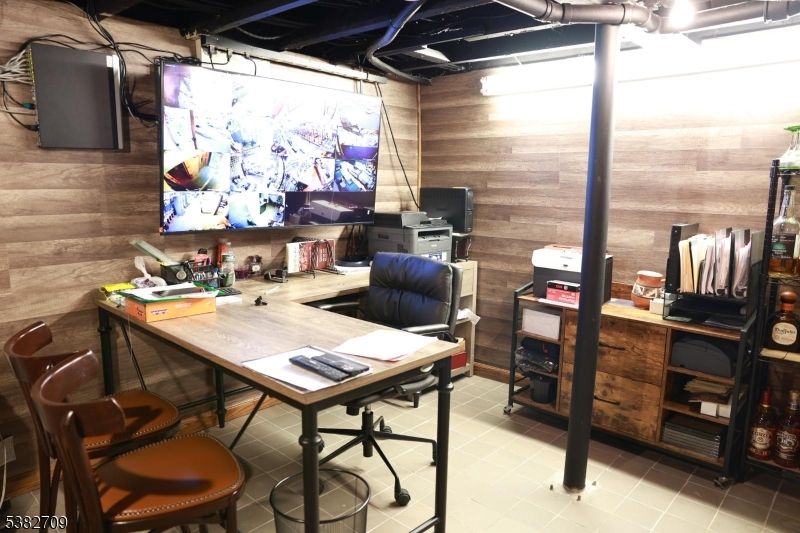 Home Office, Interior, Wooden Walls