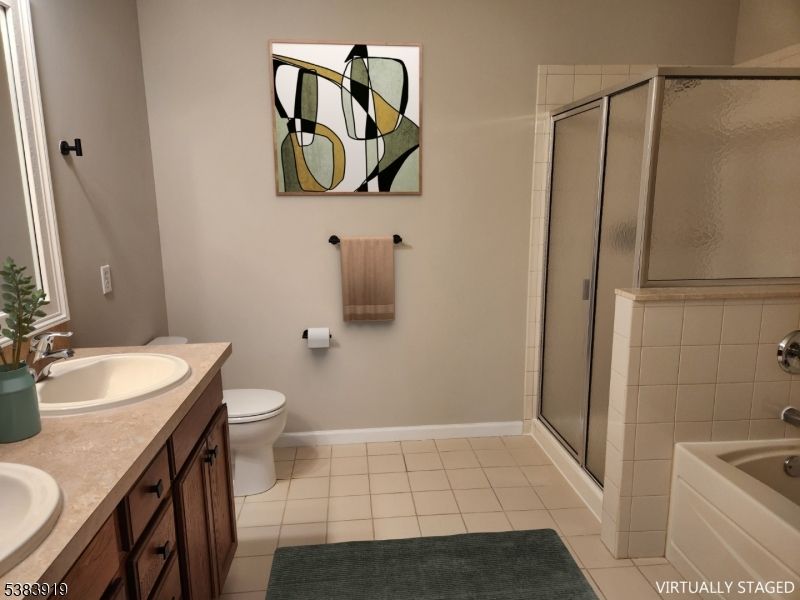 Bathroom, Dual Sink Vanities, Glass Shower, Interior