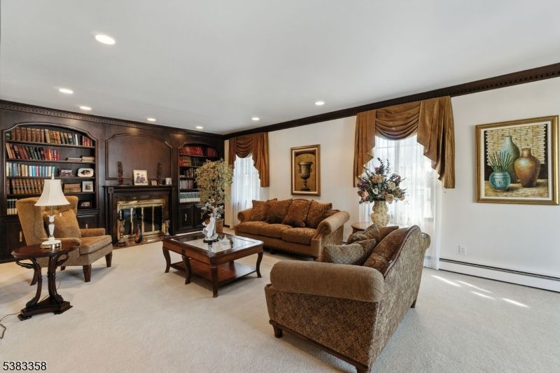 Fireplace, Interior, Living room, Recessed Lighting