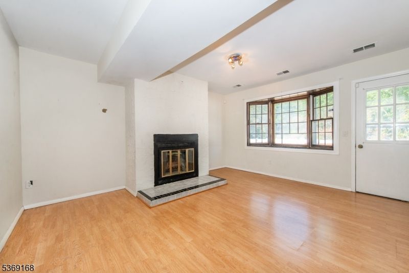 Empty room, Fireplace, Interior, Wood Texture Flooring