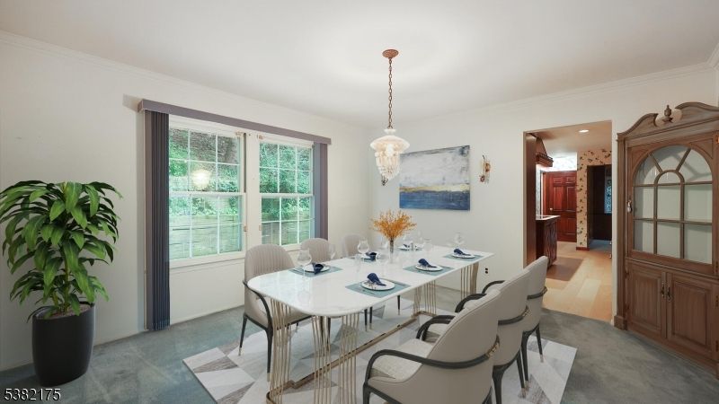 Dining room, Interior, Pendant Lights, Recessed Lighting