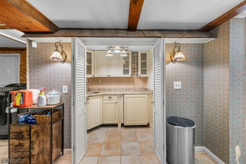 Interior, Kitchen, Pendant Lights, Wooden Beams