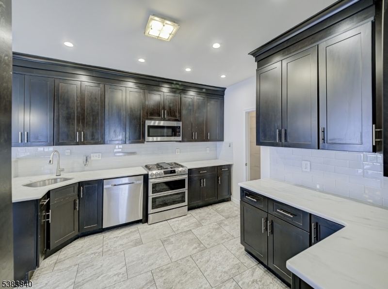 Interior, Kitchen, Recessed Lighting, Stainless Steel Appliances