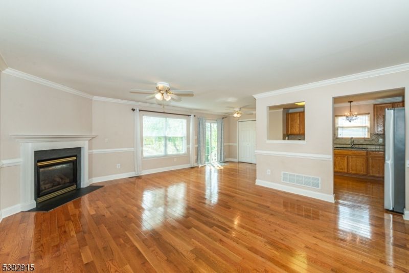 Empty room, Fireplace, Interior, Wood Texture Flooring