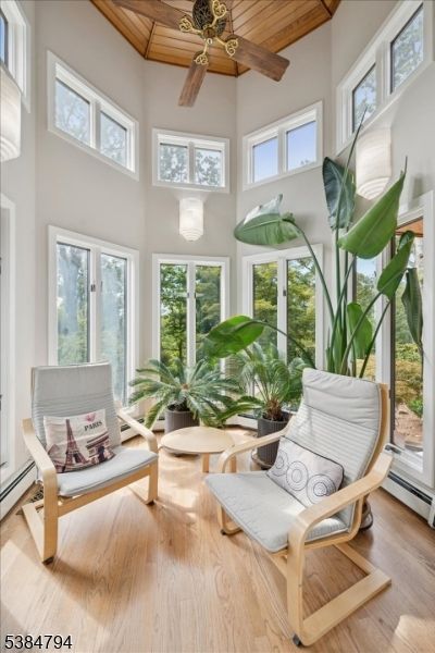 Interior, Sun Room, Wooden Beams, Wooden Ceilings, Wood Texture Flooring