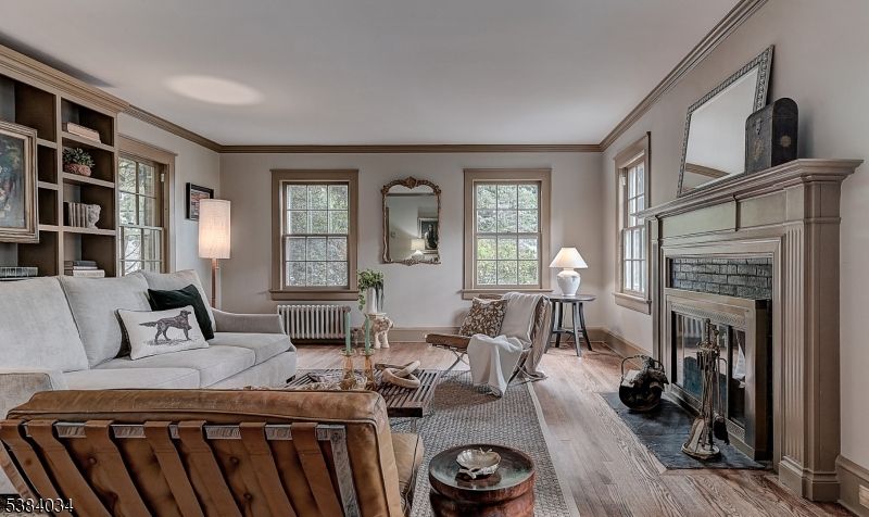 Fireplace, Interior, Living room, Wood Texture Flooring
