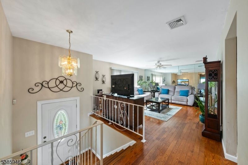 Chandelier, Interior, Living room, Wood Texture Flooring