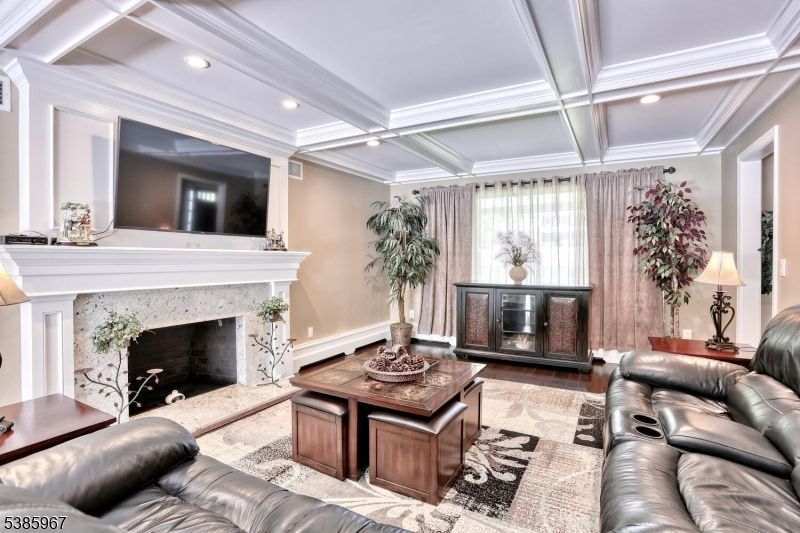 Fireplace, Interior, Living room, Recessed Lighting