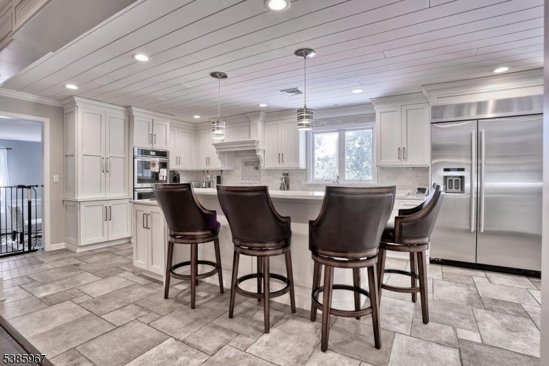 Interior, Kitchen, Pendant Lights, Recessed Lighting, Stainless Steel Appliances