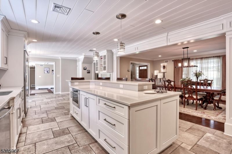 Dining room, Interior, Kitchen, Pendant Lights, Recessed Lighting