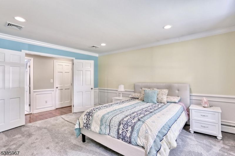 Bedroom, Interior, Recessed Lighting