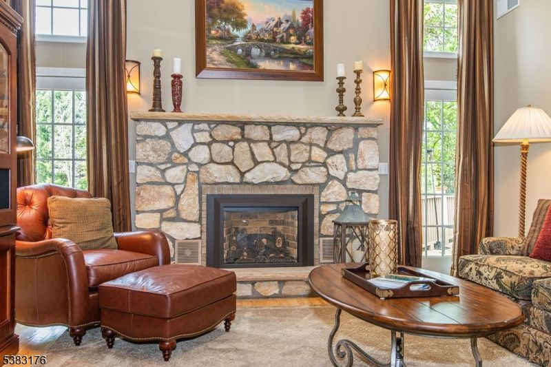 Fireplace, Interior, Wood Texture Flooring