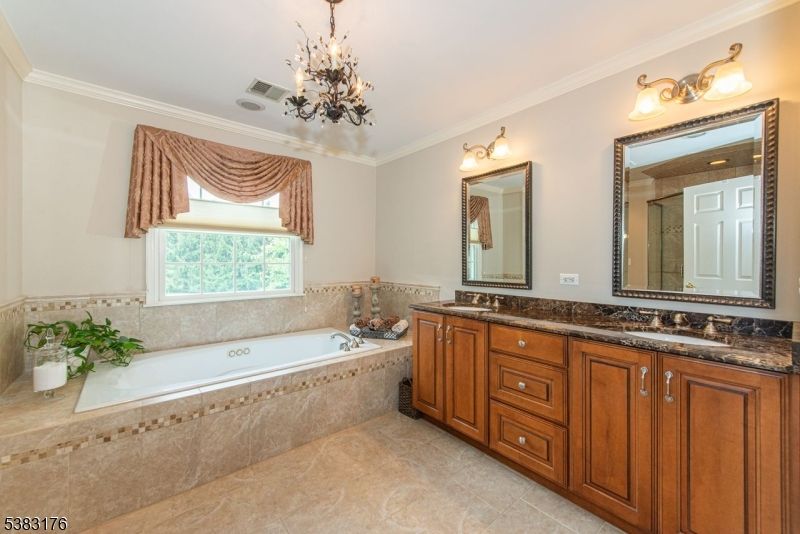 Bathroom, Chandelier, Dual Sink Vanities, Interior