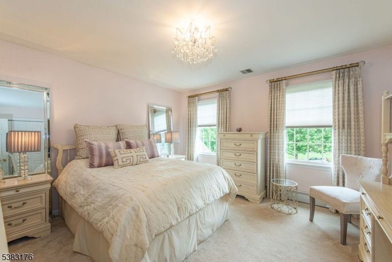 Bedroom, Chandelier, Interior